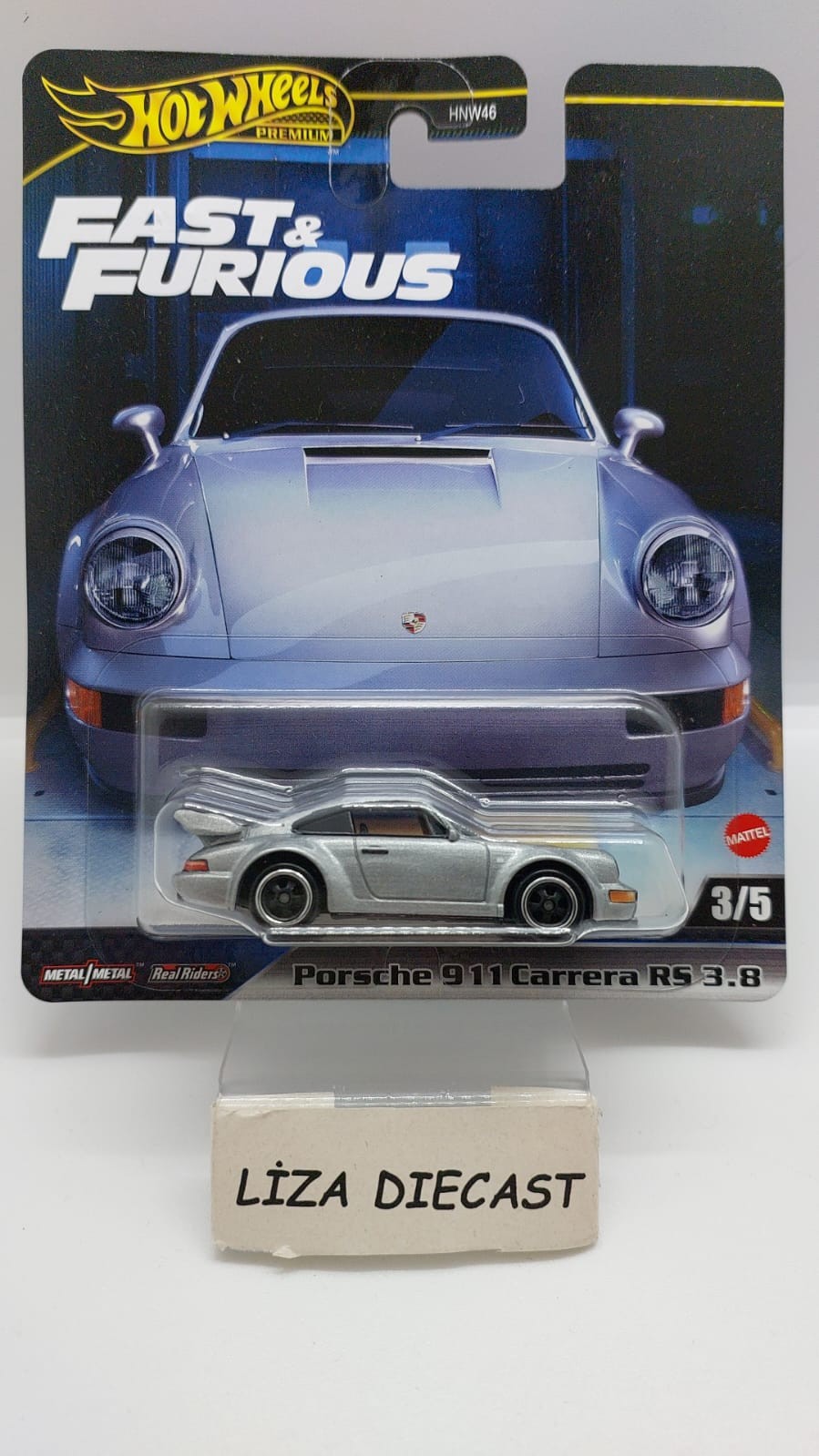 Hot Wheels Premium Fast & Furious 3/5 Porsche 911 Carrera RS 3.8 -HRT97