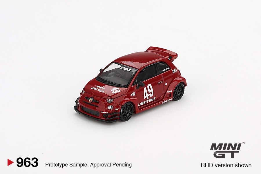 Mini GT LB-WORKS x Abas Works ABARTH 595 Red -MGT00963-L
