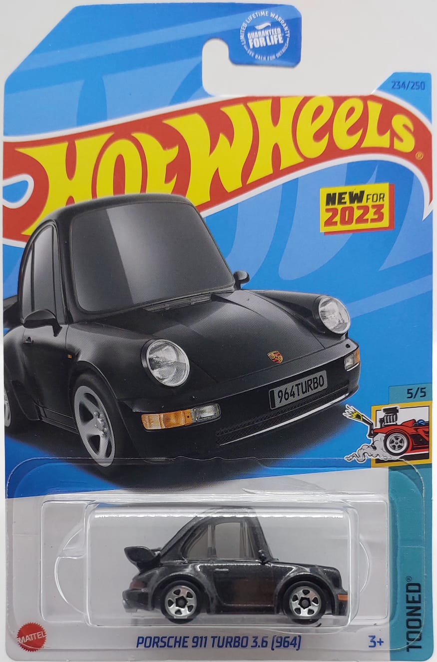 Hot Wheels Tooned Porsche 911 Turbo 3.6 [964] -HKG69 (Y.D.) + Koruma Kabı