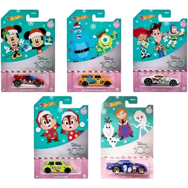 Hot Wheels Disney 100. Yıl Temalı Arabalar 5'li Set -HMV75