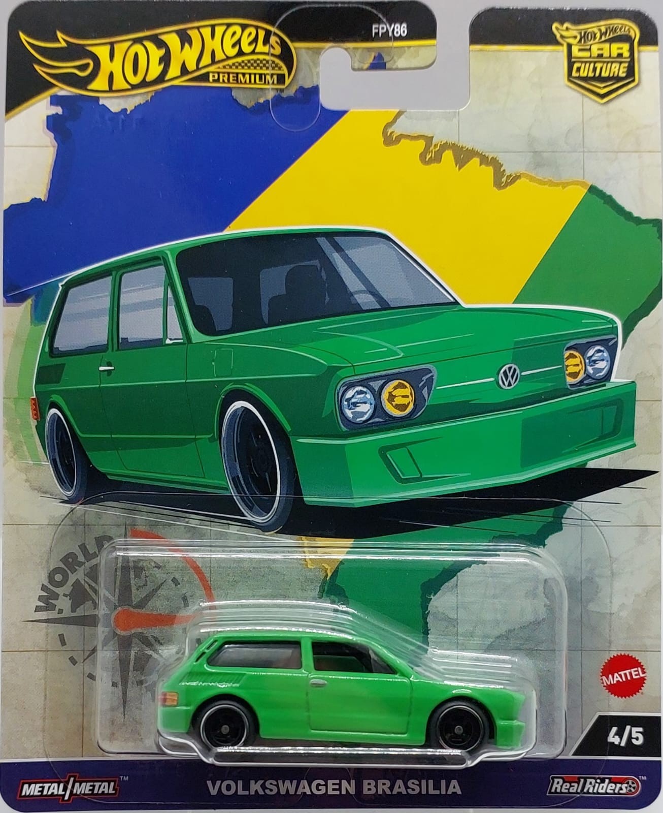 Hot Wheels Premium Car Culture Volkswagen Brasilia -HRV82