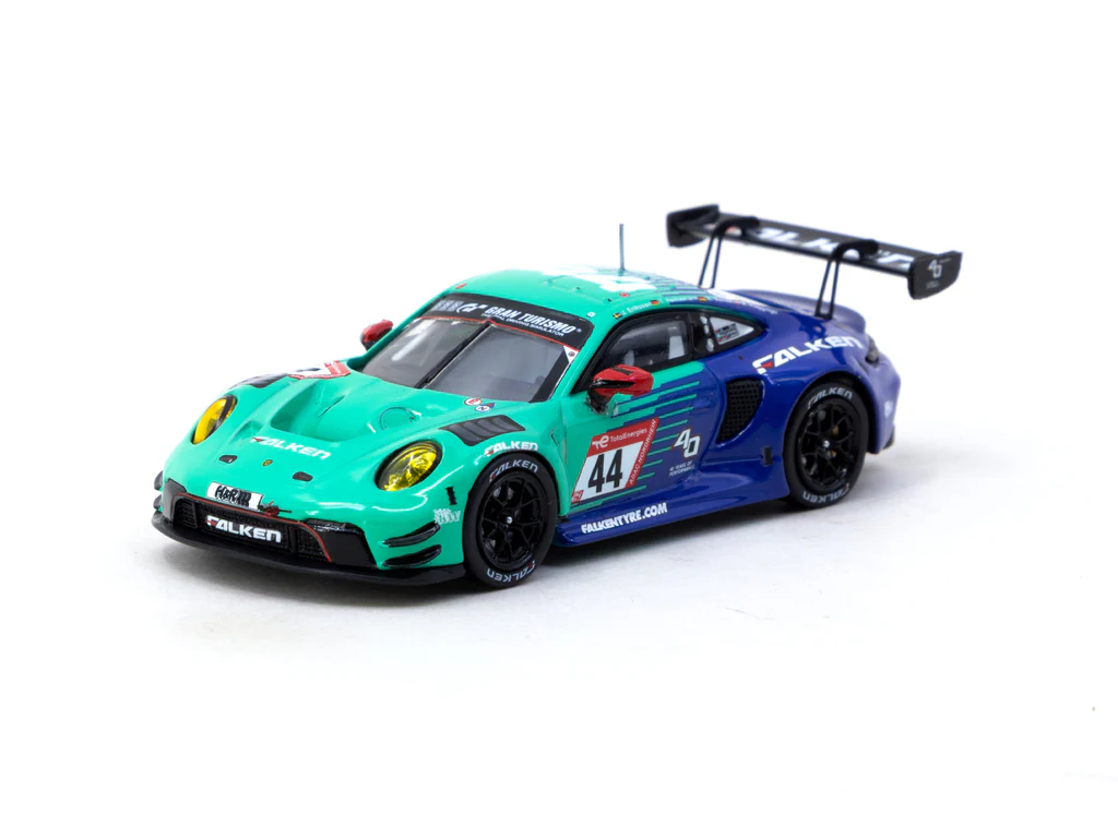 Tarmac Works X iXO Models Porsche 911 GT3 R Nürburgring 24h 2023 #44 - HOBBY64 T64-084-23NUR44