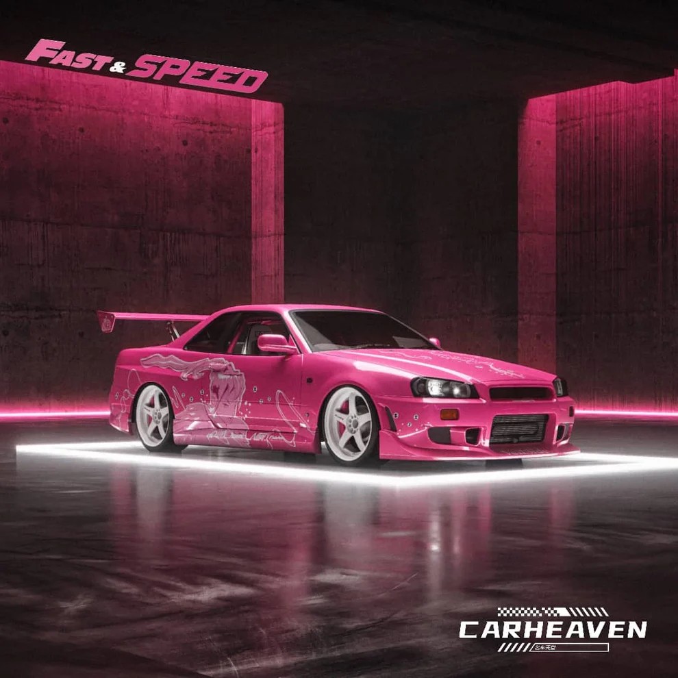 Fast & Speed Nissan GTR R34 Suki Decal' s