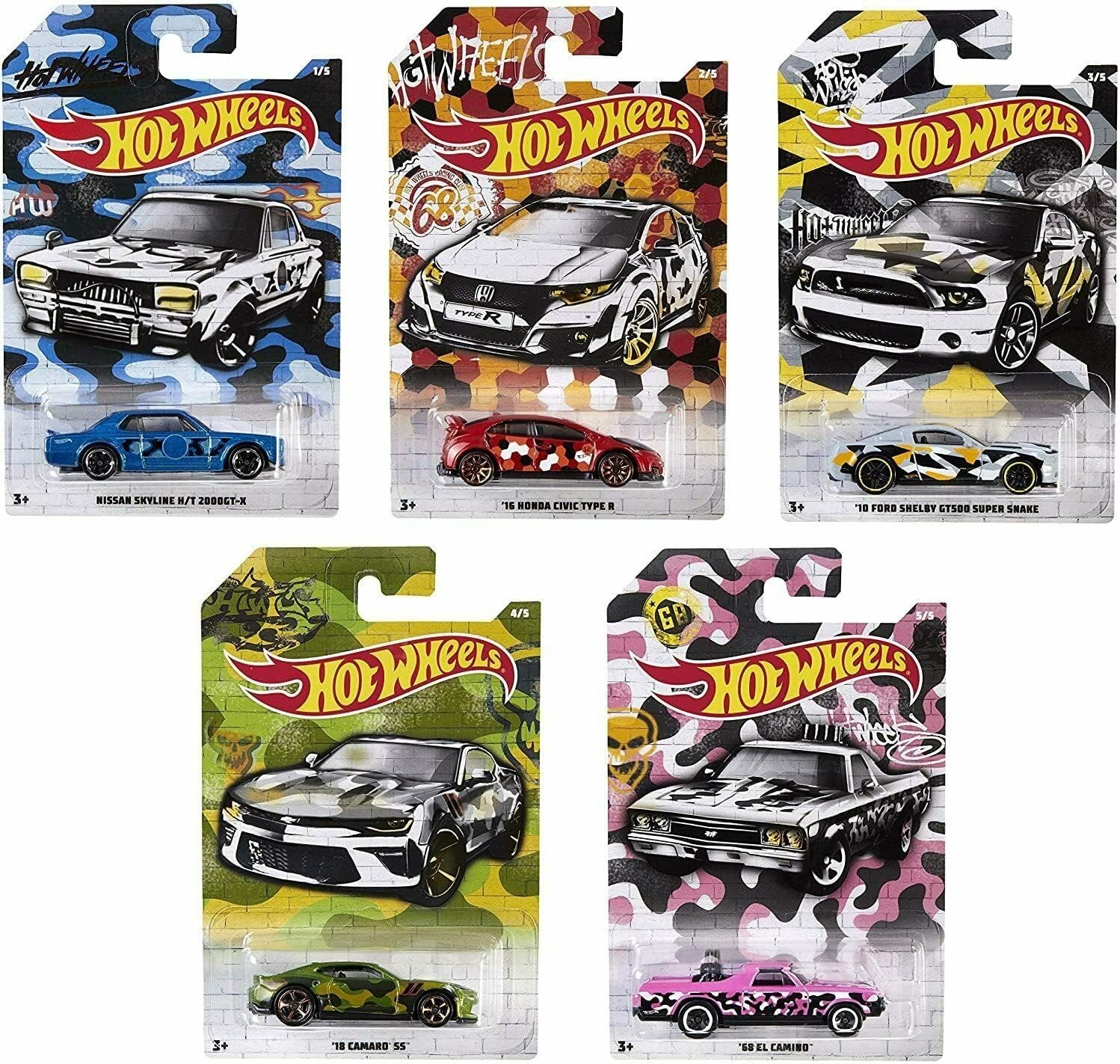Hot Wheels Silver Series Urban Camo Camouflage (2019-Y.D.) -GDG44