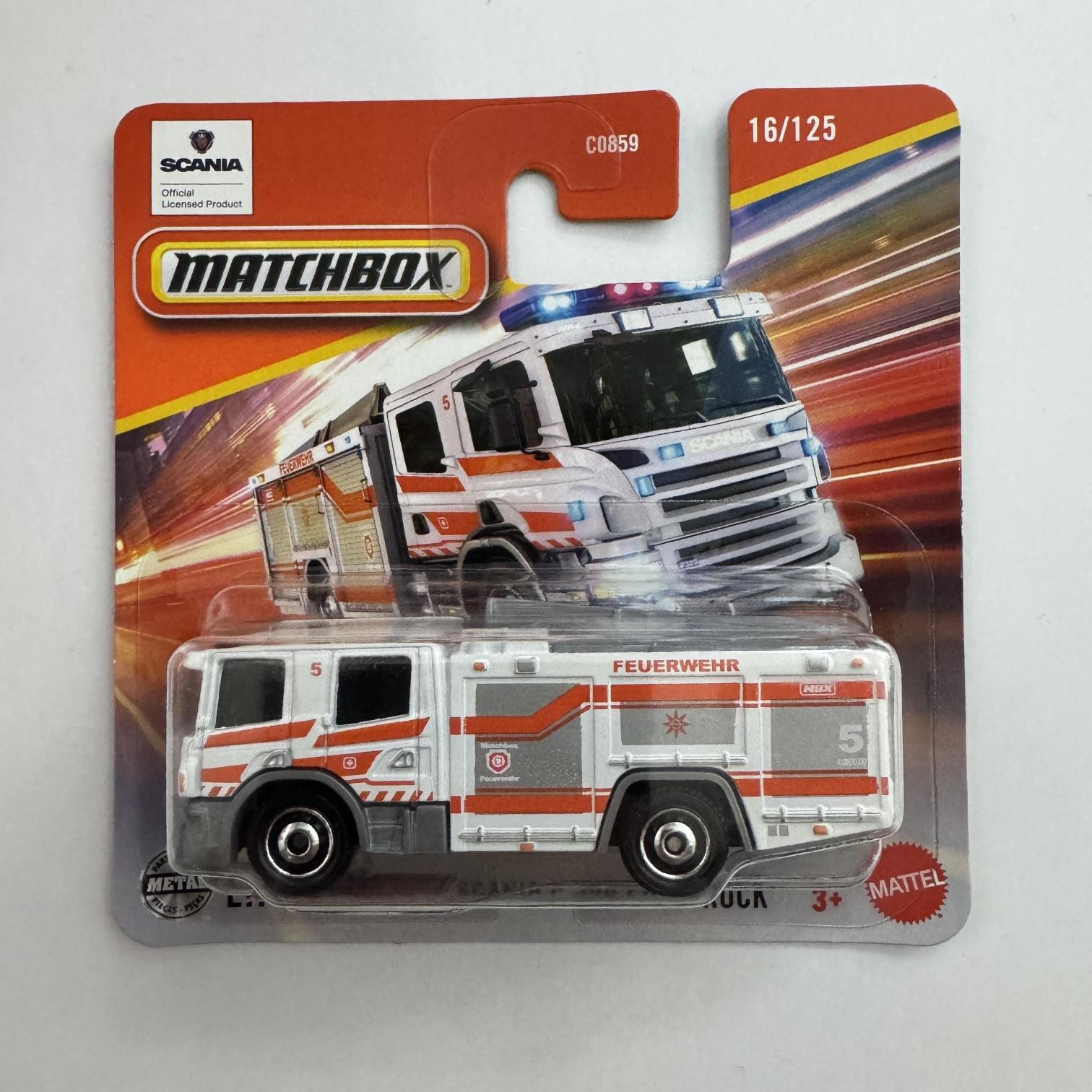 Matchbox Scania P 360 Fire Truck -JBT09