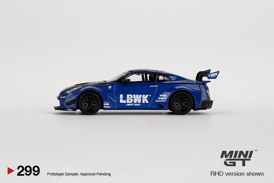 Mini GT LB-Silhouette WORKS GT Nissan 35GT-RR LBWK Blue -MGT00299-L