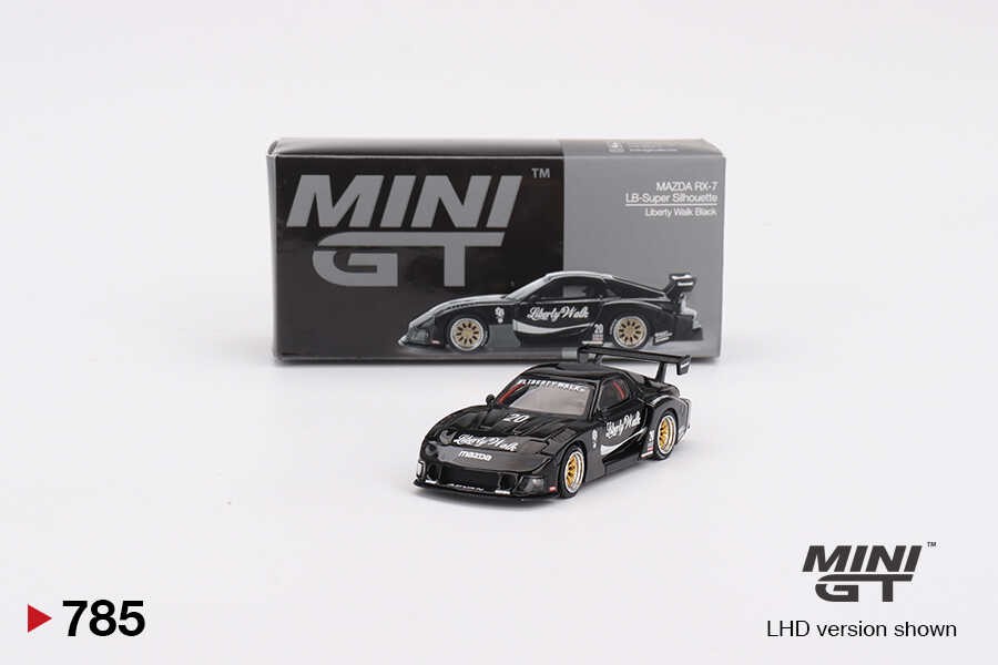 Mini GT 1/64 MAZDA RX-7 LB-Super Silhouette Liberty Walk Black -MGT00785