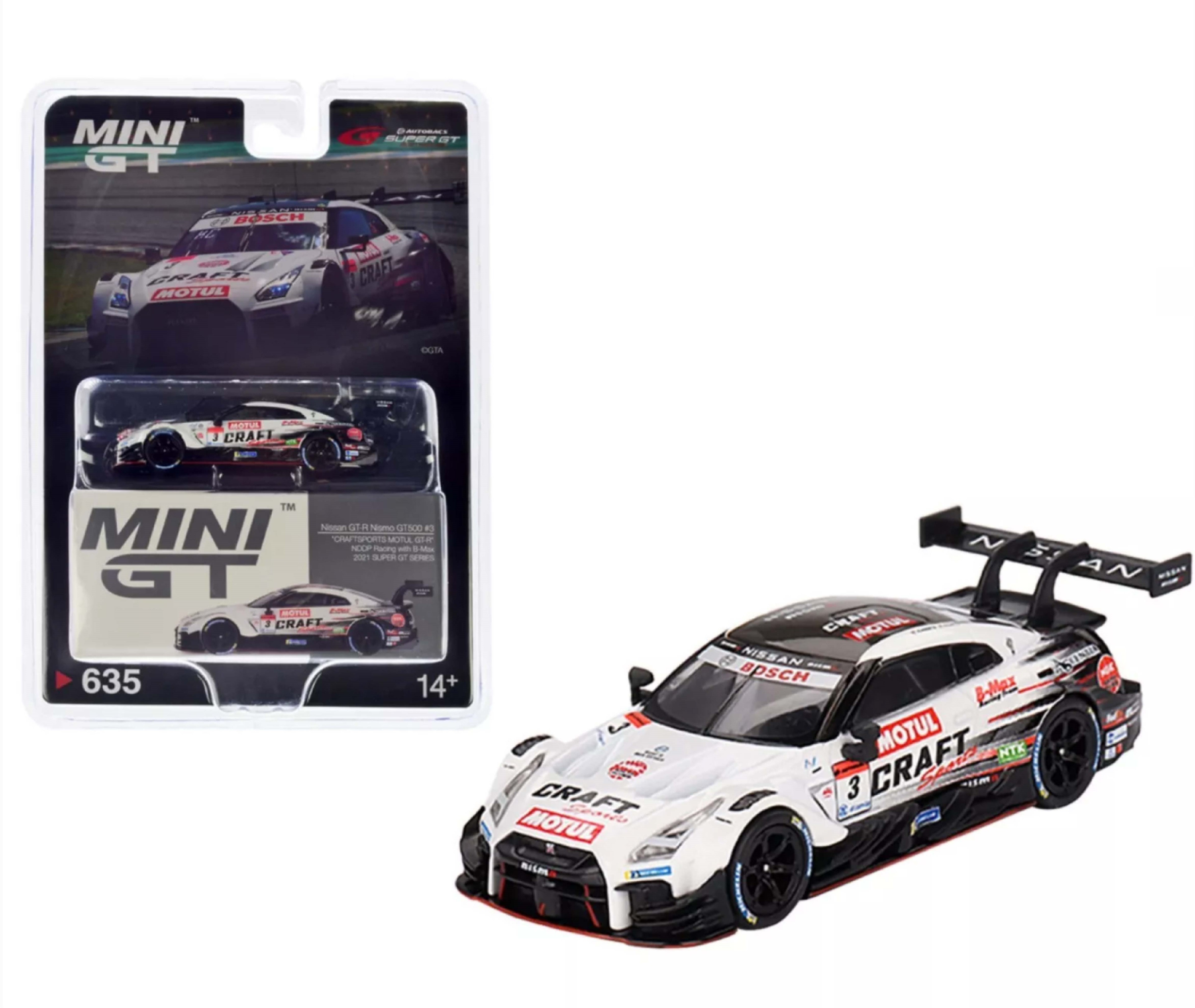 Mini GT Mijo Nissan GT-R Nismo GT500 #3 Craftsports Motul GT-R NDDP Racing with B-Max 2021 Super GT Series -MGT00635-L