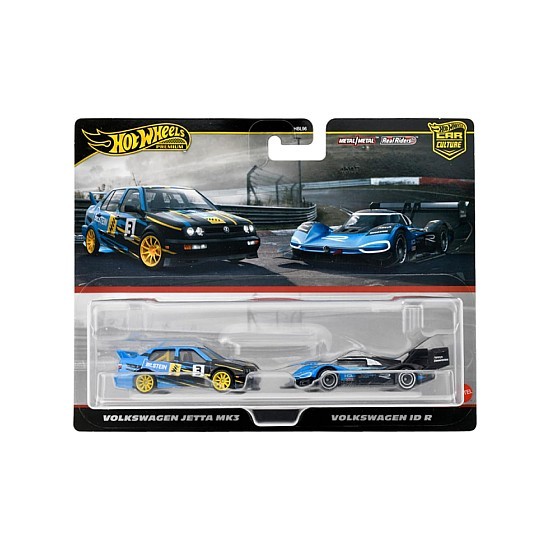 Hot Wheels Premium Car Culture 2' li Set Volkswagen Jetta MK3 & Volkswagen ID R -HRR83 Y.D.