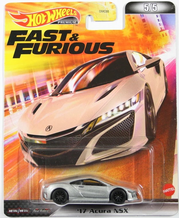 Hot Wheels Premium Fast & Furious '17 Acura NSX -HCP30 + Koruma Kabı