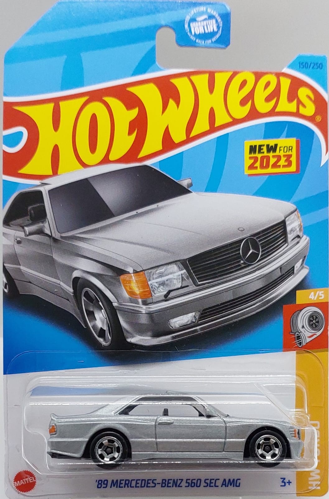 Hot Wheels HW Turbo '89 Mercedes-Benz 560 SEC AMG -HKK85 + Koruma Kabı (2021 Y.D.)