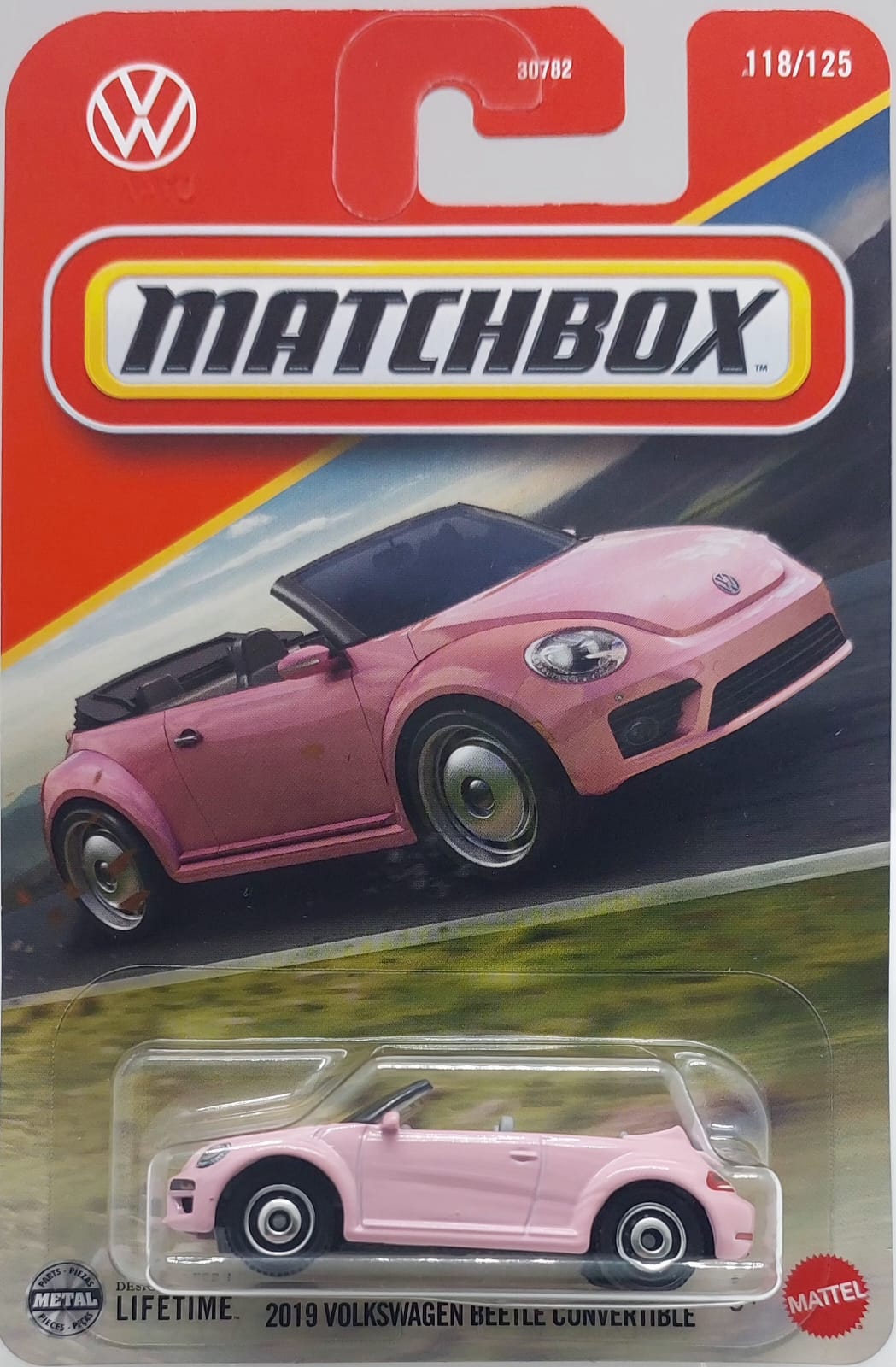 Matchbox 2019 Volkswagen Beetle Convertible -JBP10 (Y.D.) + Koruma Kabı