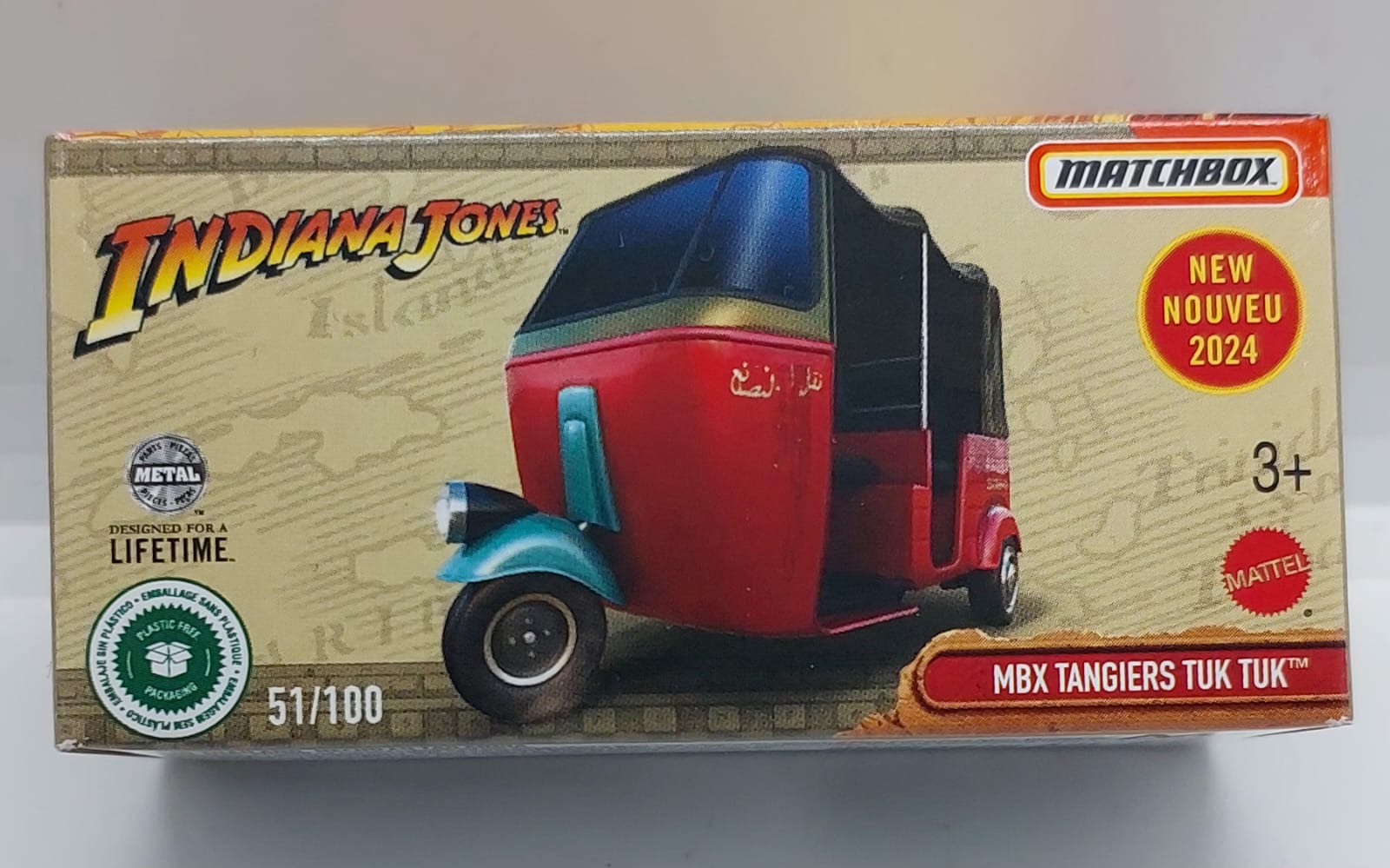 Matchbox Indiana Jones MBX Tangiers Tuk Tuk -HVP43 (Y.D.)