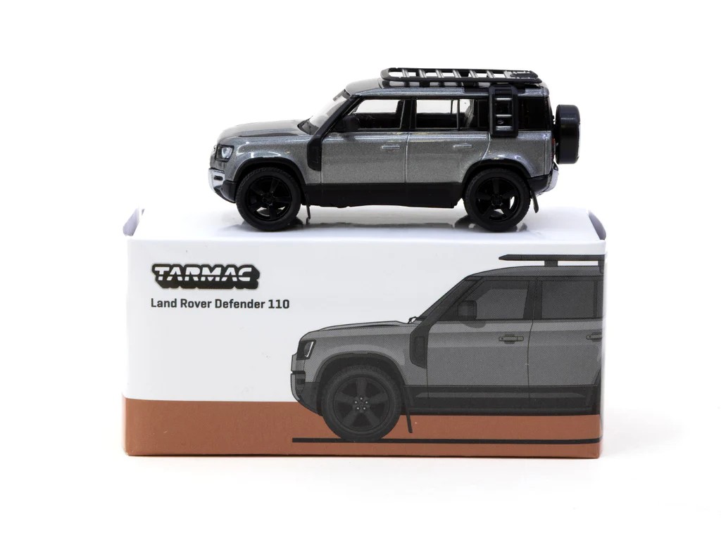 Tarmac Works Land Rover Defender 110 Grey Metallic - GLOBAL64 -T64G-020-GY