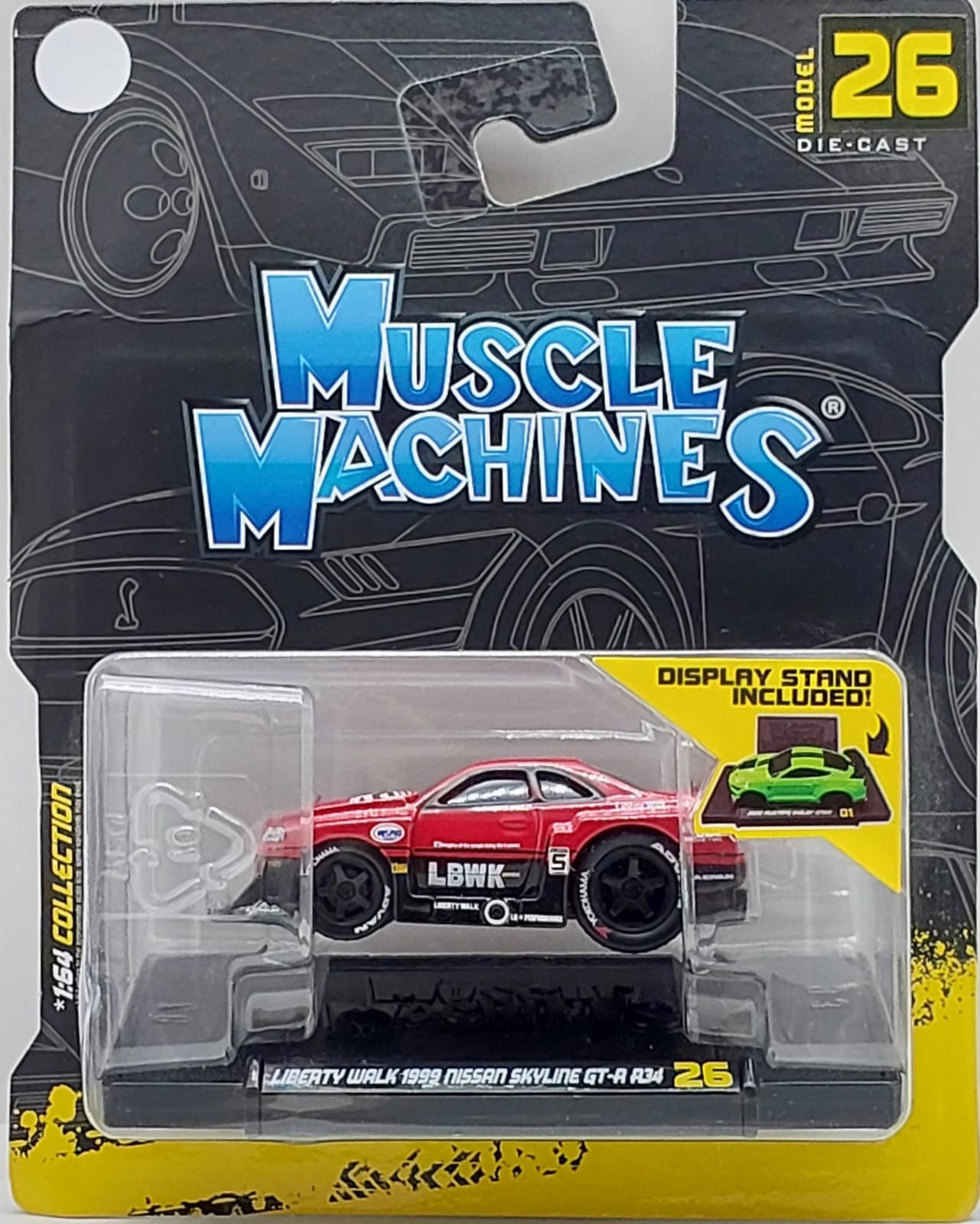 Maisto Muscle Machines LBWK 1999 Nissan Sİkyline GT-R R34