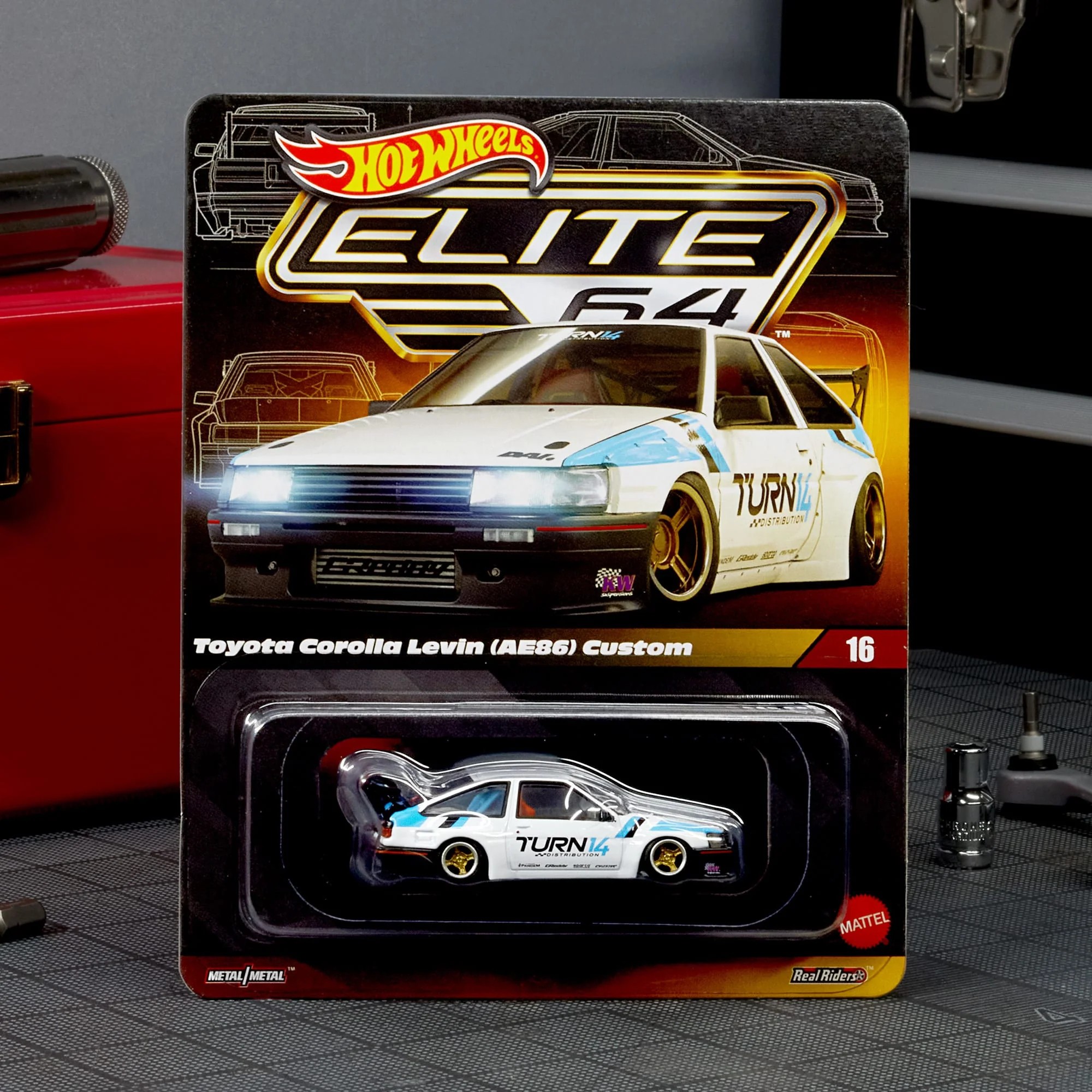 Hot Wheels Collectors Elite 64 Toyota Corolla Levin (AE86) Custom -JCV06