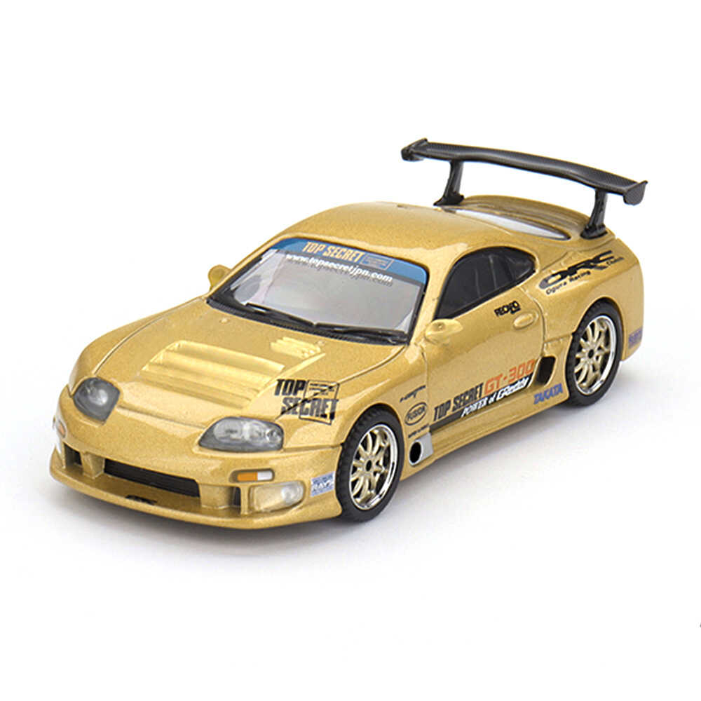Mini GT Toyota Supra (A80) Top Secret GT-300 Top Secret Gold - Blister Paket -MGT00961-BL