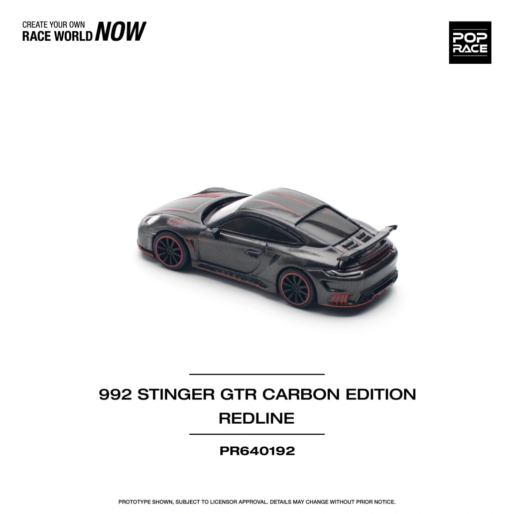 Pop Race 992 Stinger GTR Carbon Edition / Red Line -PR64-0192