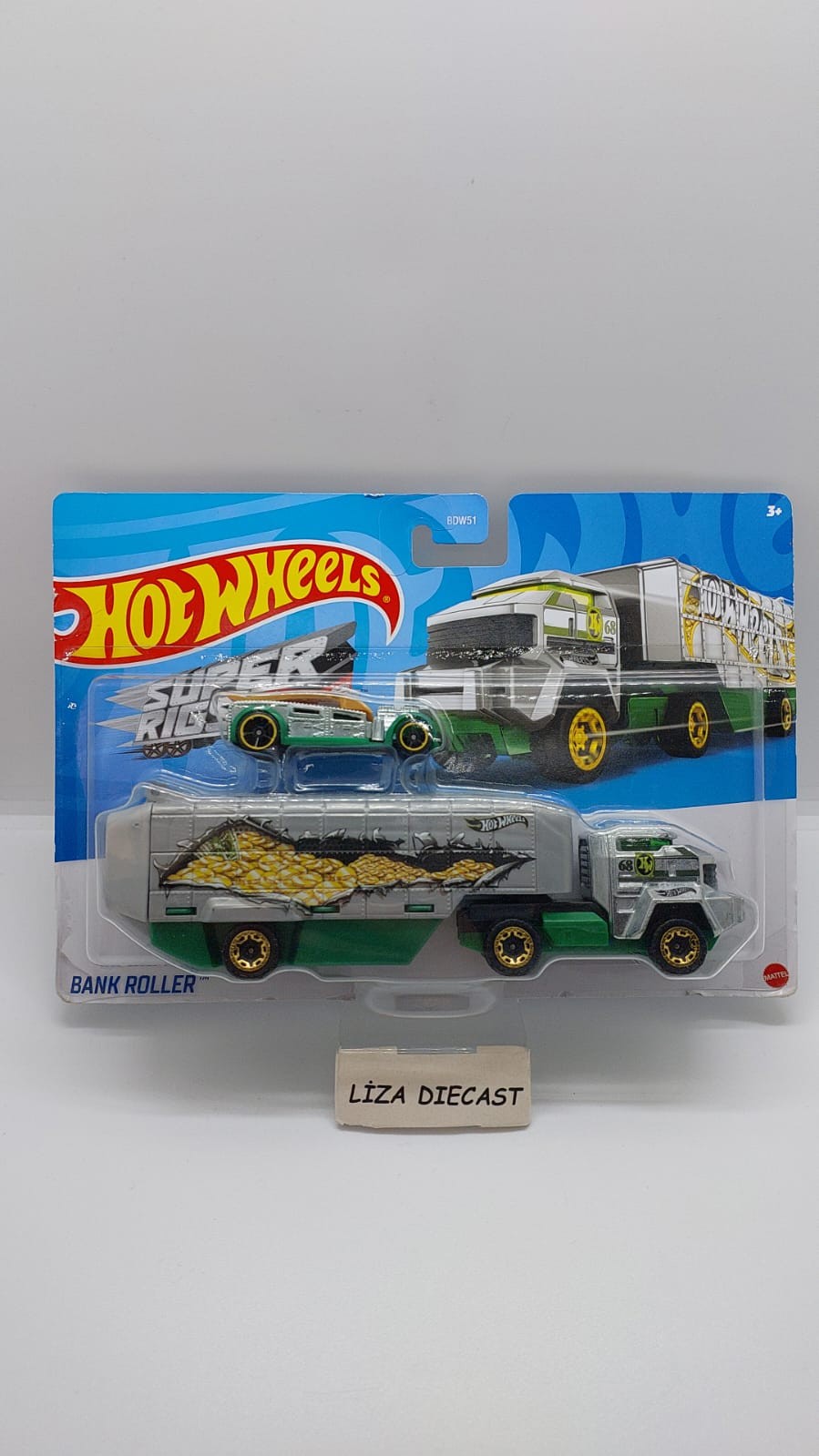 Hot Wheels Super Rigs Bank Roller -FKW87