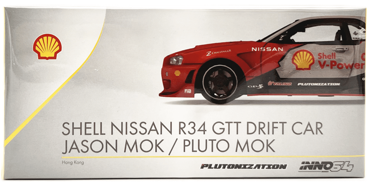 Inno64 Shell Nissan R34 GTT Drfit Car Jason Mok/Pluto Mok -IN64-R34-SHELL