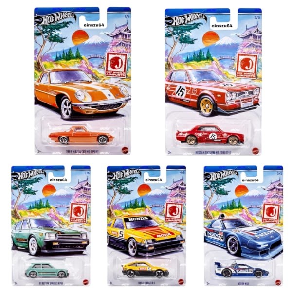 Hot Wheels J-Imports GDG44 Beşli Araba Seti