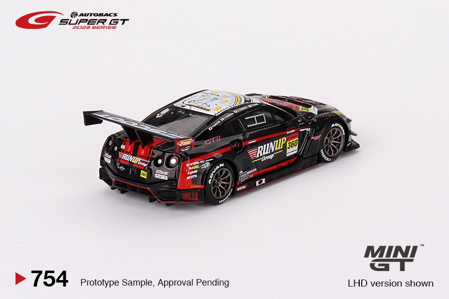 Mini GT Nissan GT-R NISMO GT3 #360 "RUNUP RIVAUX GT-R" TOMEI SPORTS 2023 SUPER GT SERIES -MGT00754-L