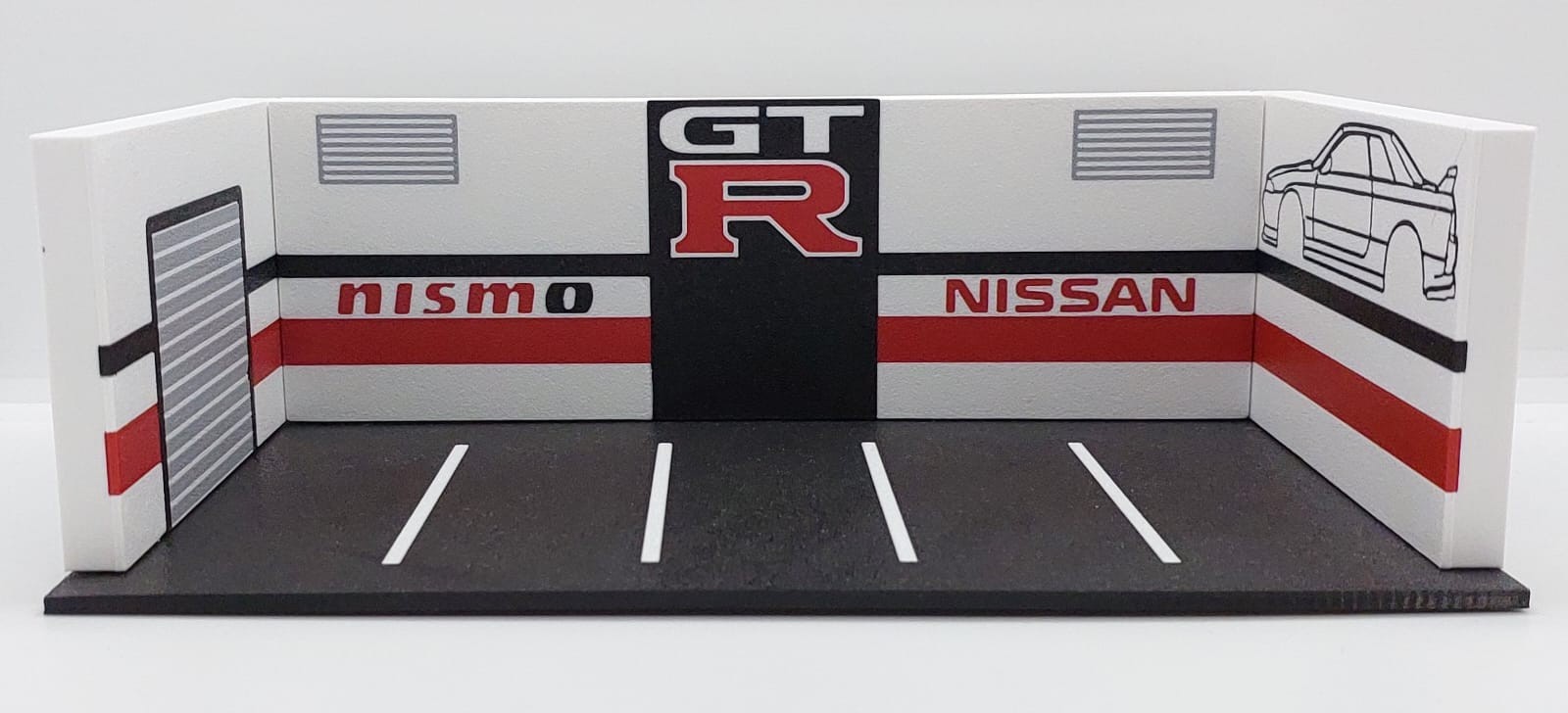 Shoreline 3D Printer Baskı "Nissan GT-R Nismo" Diorama Garaj