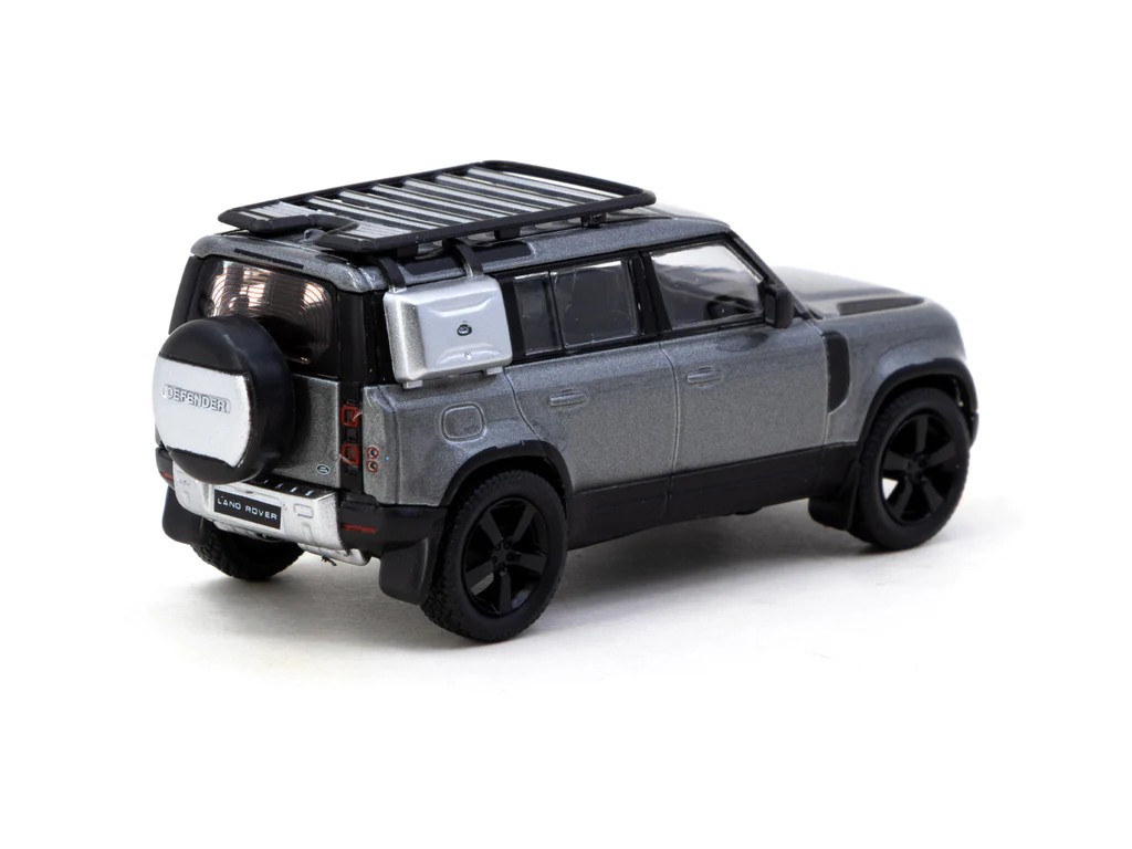 Tarmac Works Land Rover Defender 110 Grey Metallic - GLOBAL64 -T64G-020-GY