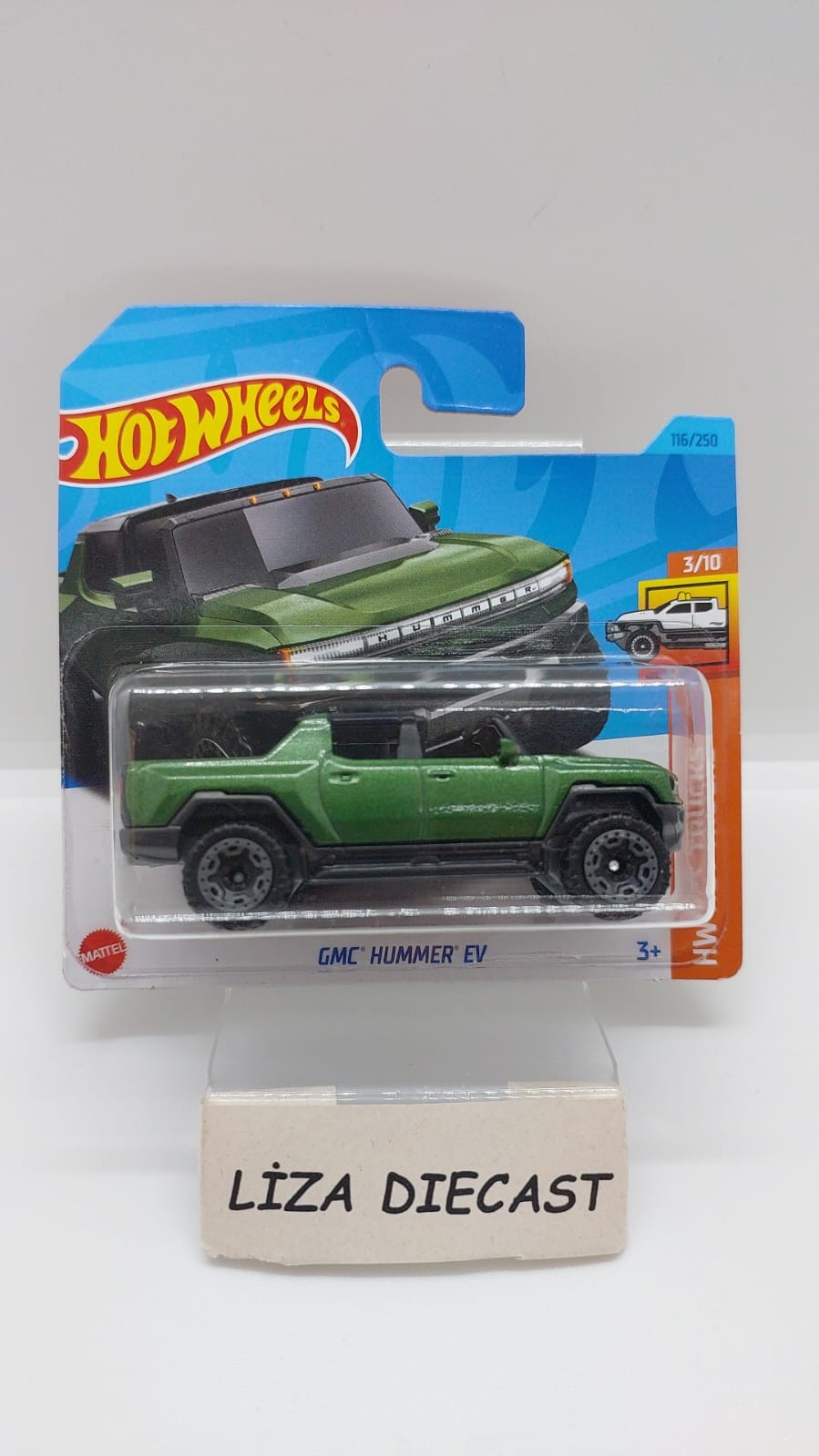 Hot Wheels GMC Hummer EV Yeşil -HKK58