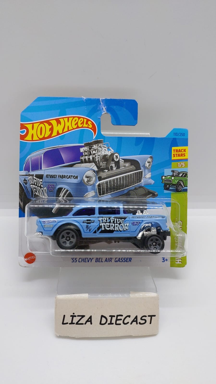 Hot Wheels HW Gasser '55 Chevy Bel Air Gasser Mavi -HKK26