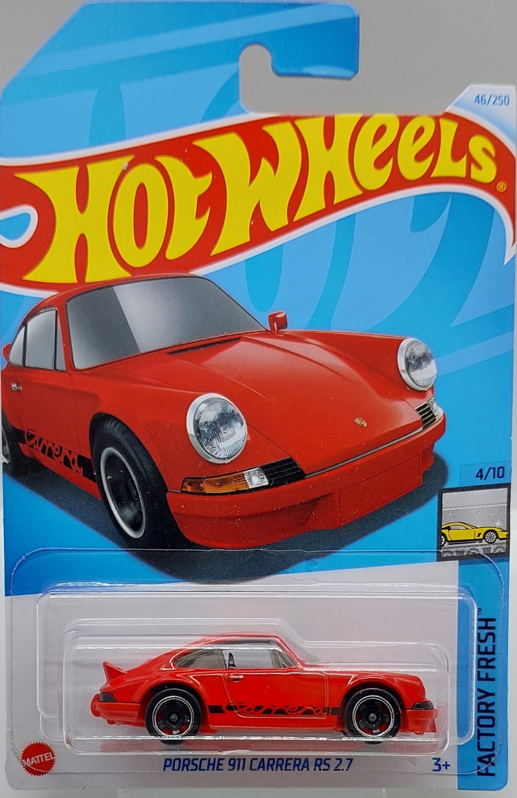 Hot Wheels Factory Fresh Porsche 911 Carrera RS 2.7 -HXR05 (uzun kartonet, yurtdışı)