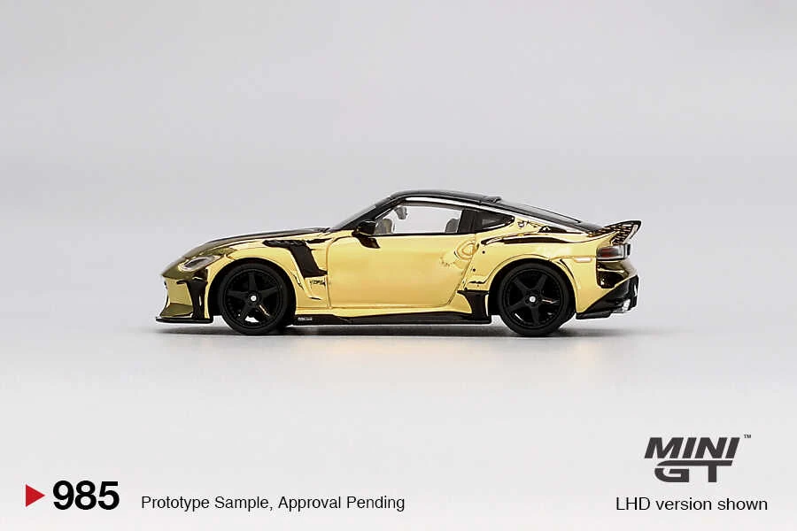 Mini GT Nissan Z VeilSide FFZ400 Gold Chrome LHD -MGT00985-L
