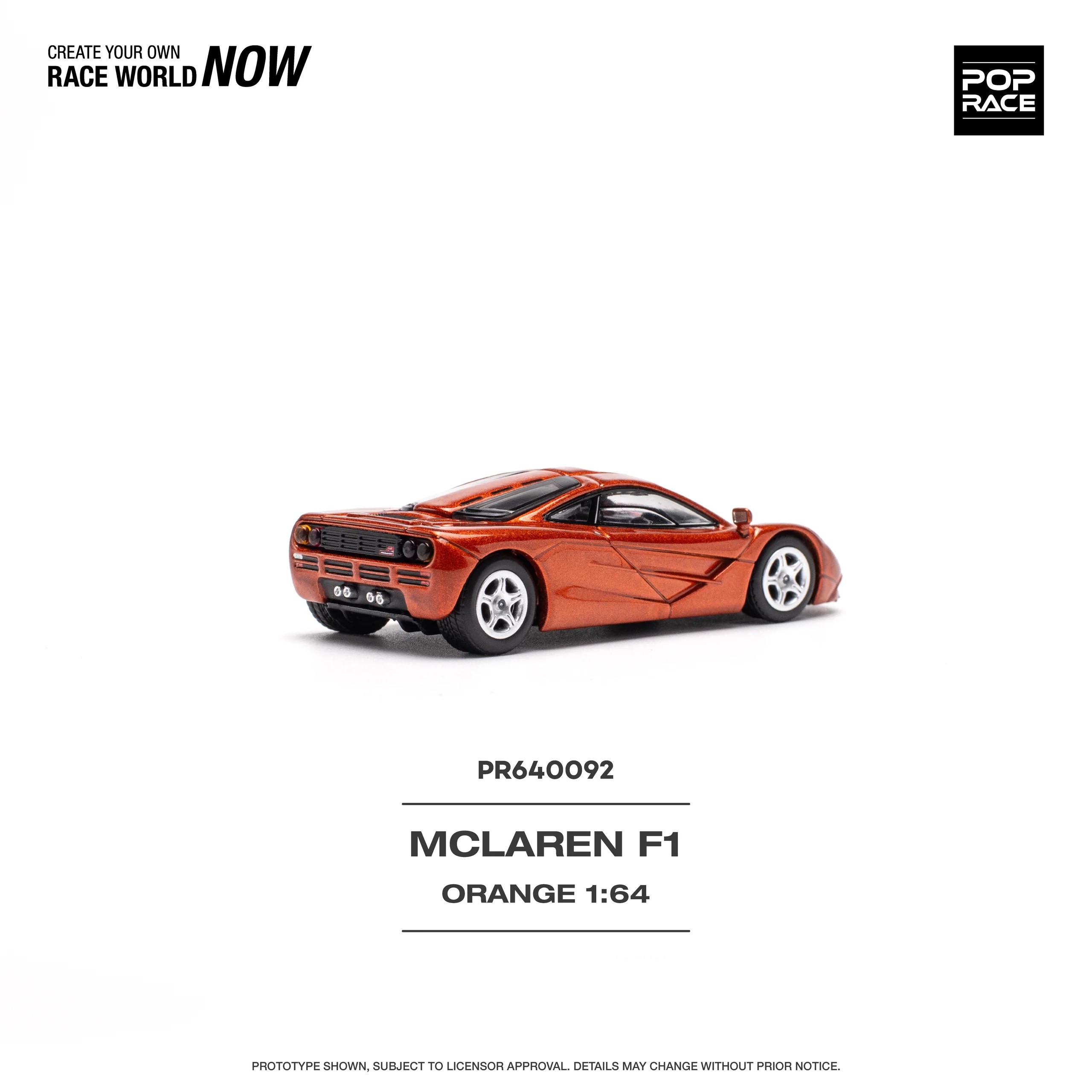 Pop Race McLaren F1 Orange -PR64-0092