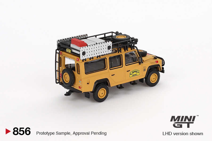 Mini GT Land Rover Defender 110 1989 Camel Trophy Amazon Team Turkey Turkey Exclusive -MGT00856 Blister Pack