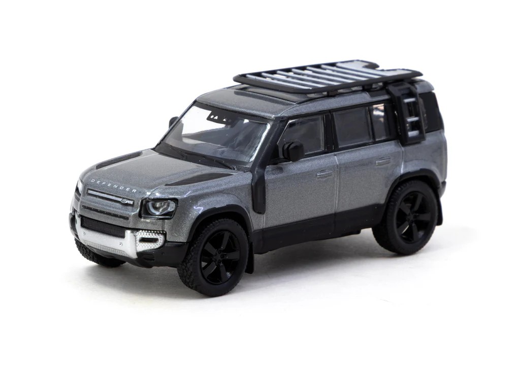 Tarmac Works Land Rover Defender 110 Grey Metallic - GLOBAL64 -T64G-020-GY
