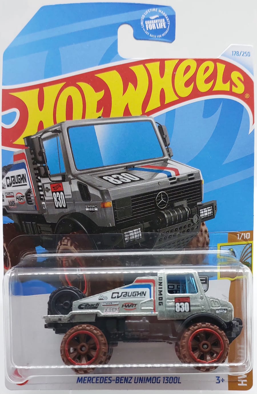 Hot Wheels HW Dirt Mercedes-Benz Unimog 1300L -HTF54 (Y.D.) + Koruma Kabı (009/2024)