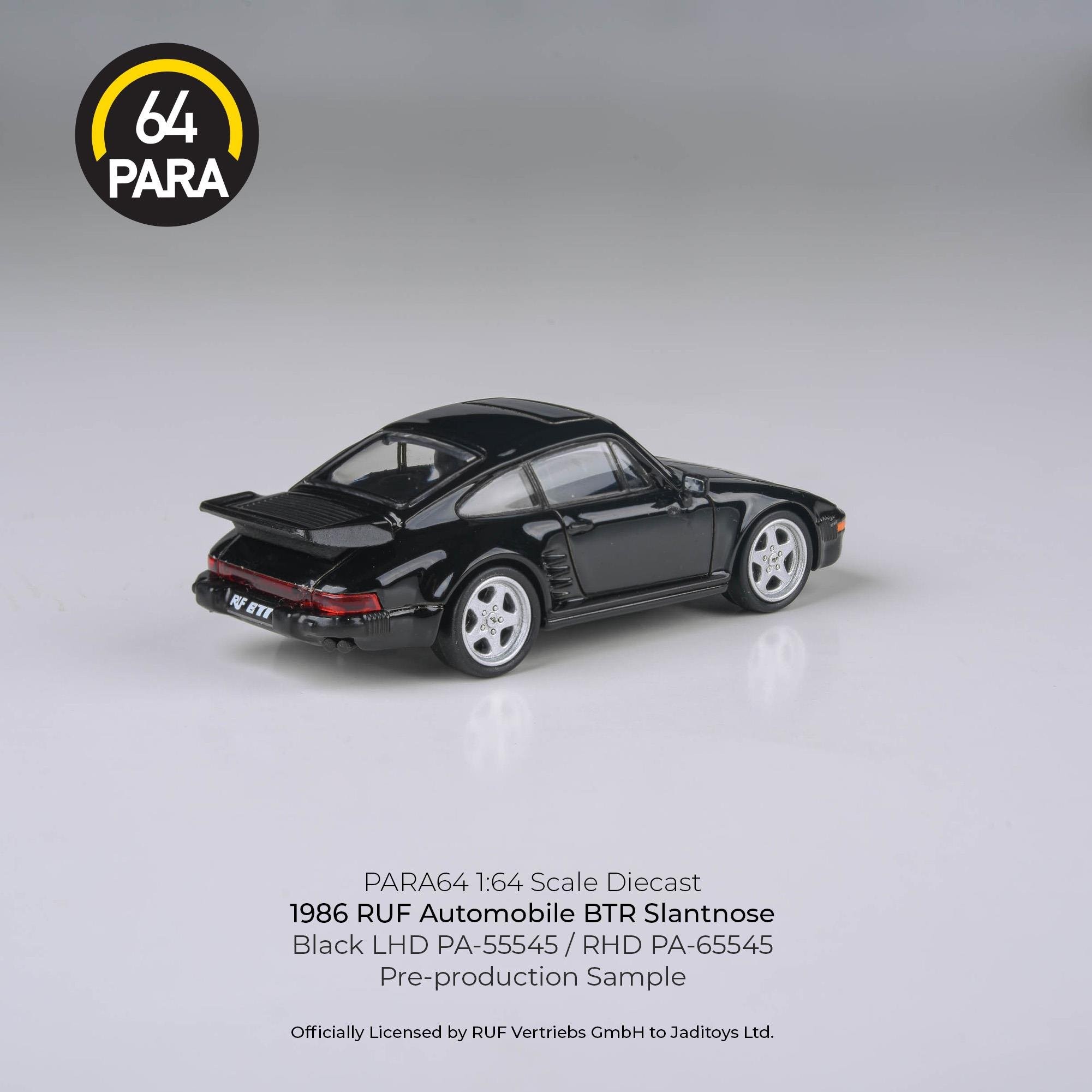 Para64 Porsche RUF 1986 BTR Slantnose Black -PA55545