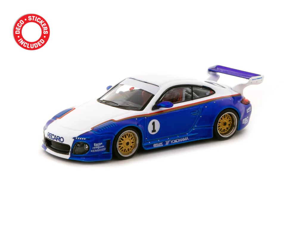 Tarmac Works Old & New 997 Blue / White - HOBBY64 -T64-TL053-BLW