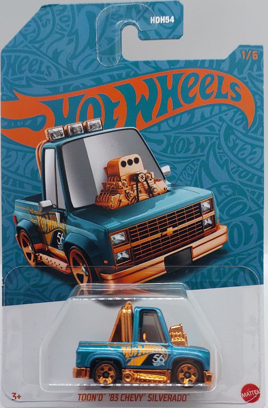 Hot Wheels Pearl & Chrome Toon'd '83 Chevy Silverado -HVX00