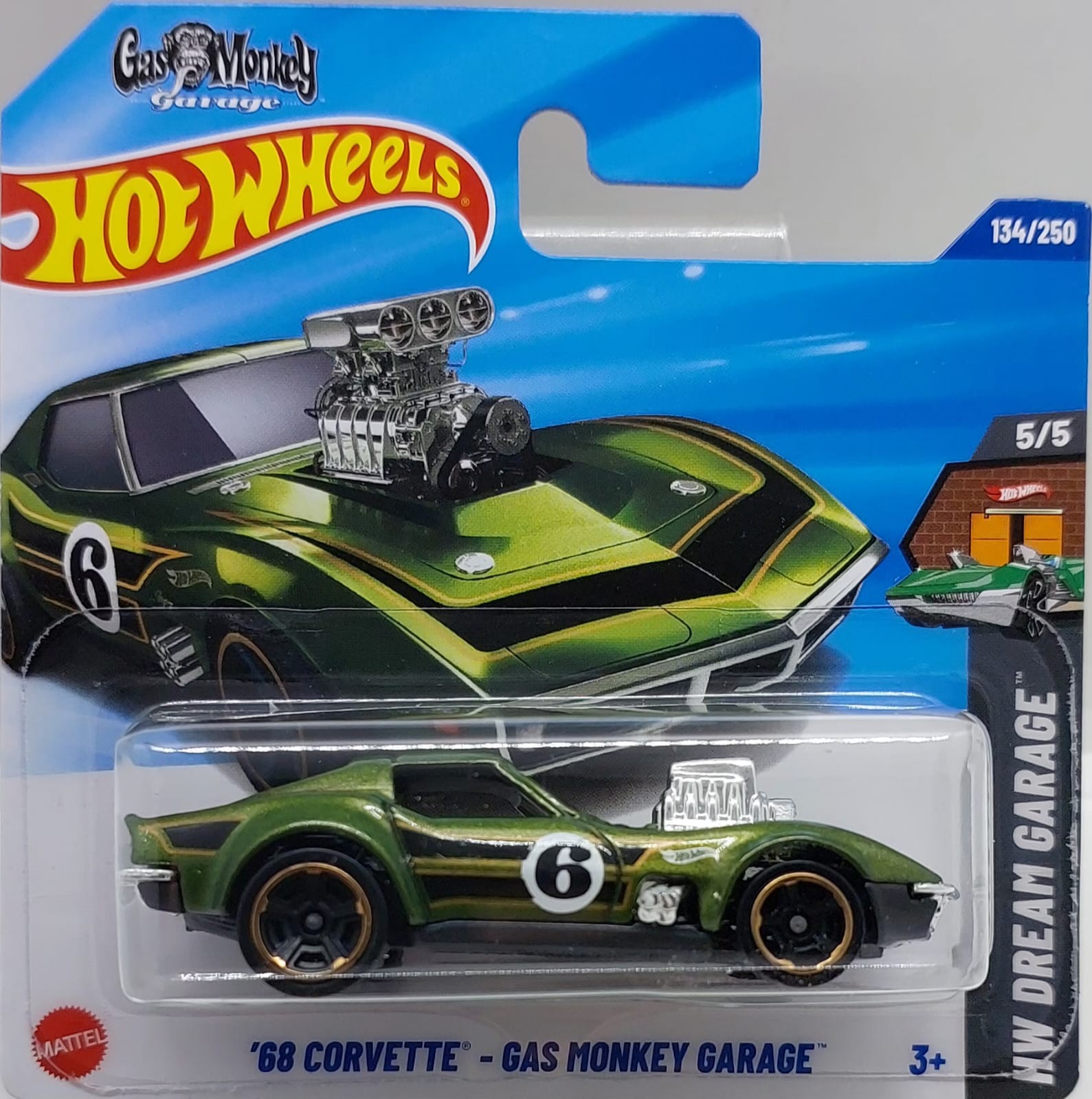 Hot Wheels HW Dream Garage '68 Corvette - Gas Monkey Garage -HYY74