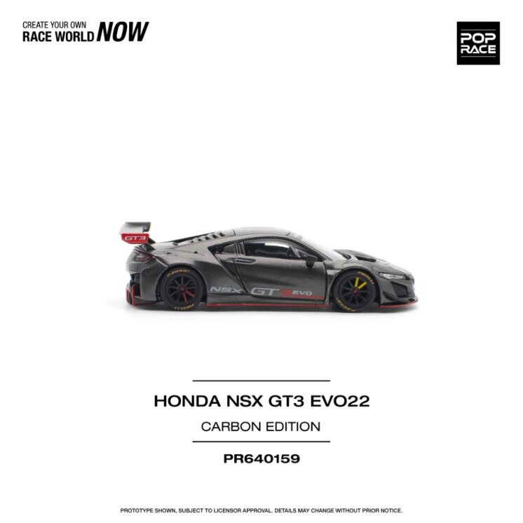 Pop Race Honda NSX GT3 EVO22 Carbon Edition -PR64-0159