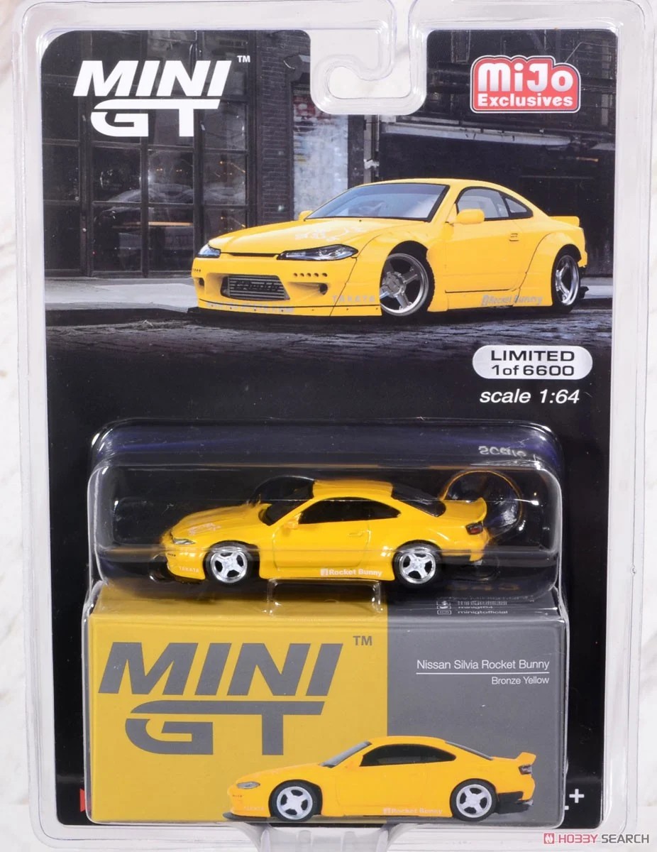 Mini GT Mijo Nissan Silvia Rocket Bunny Bronze Yellow -MGT00643-MJ