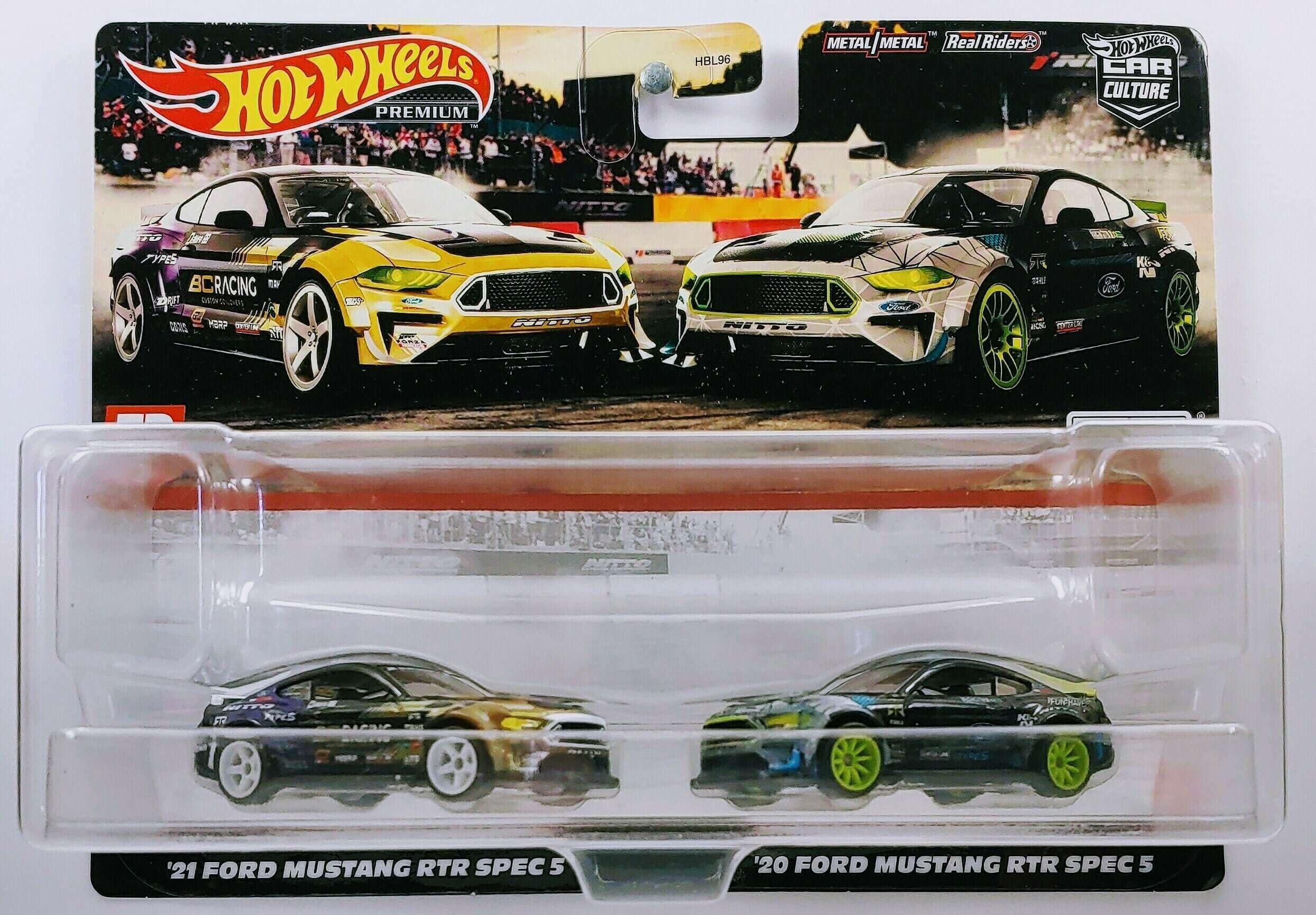 Hot Wheels Premium Car Culture '21 Ford Mustang RTR Spec 5 & '20 Ford Mustang RTR Spec 5 -HCY71