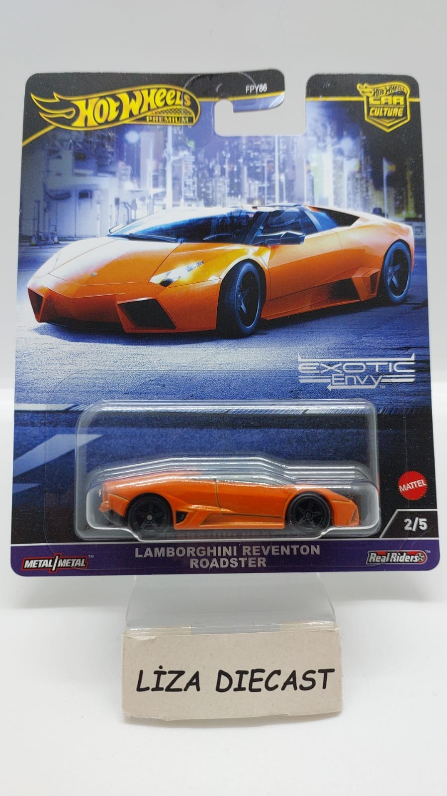 Hot Wheels Premium Car Culture Exotic Envy Lamborghini Reventon Roadster -HKC76