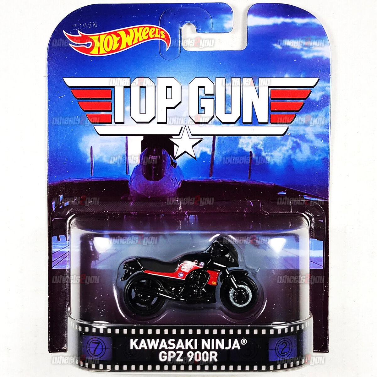 Hot Wheels Retro Entertainment Top Gun Kawasaki Ninja GPZ 900R -CFR29