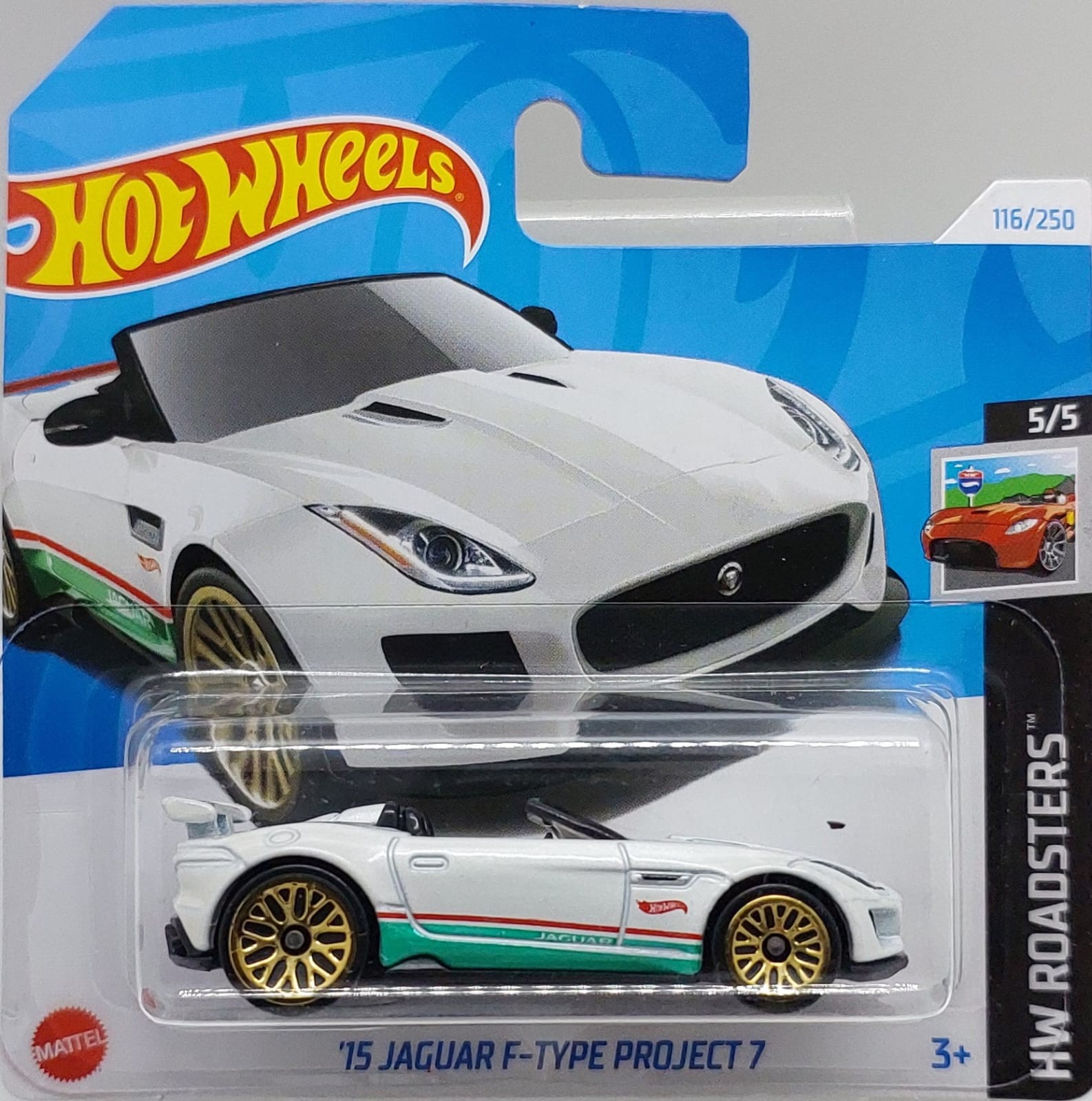 Hot Wheels HW Roadsters '15 Jaguar F-Type Project 7 -HTC16