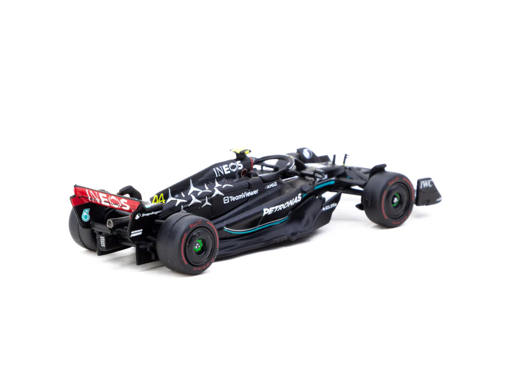 Tarmac Works X iXO Models Mercedes-AMG F1 W14 E Performance Hungarian Grand Prix 2023 Pole Position Lewis Hamilton - GLOBAL64 T64G-F064-LH1