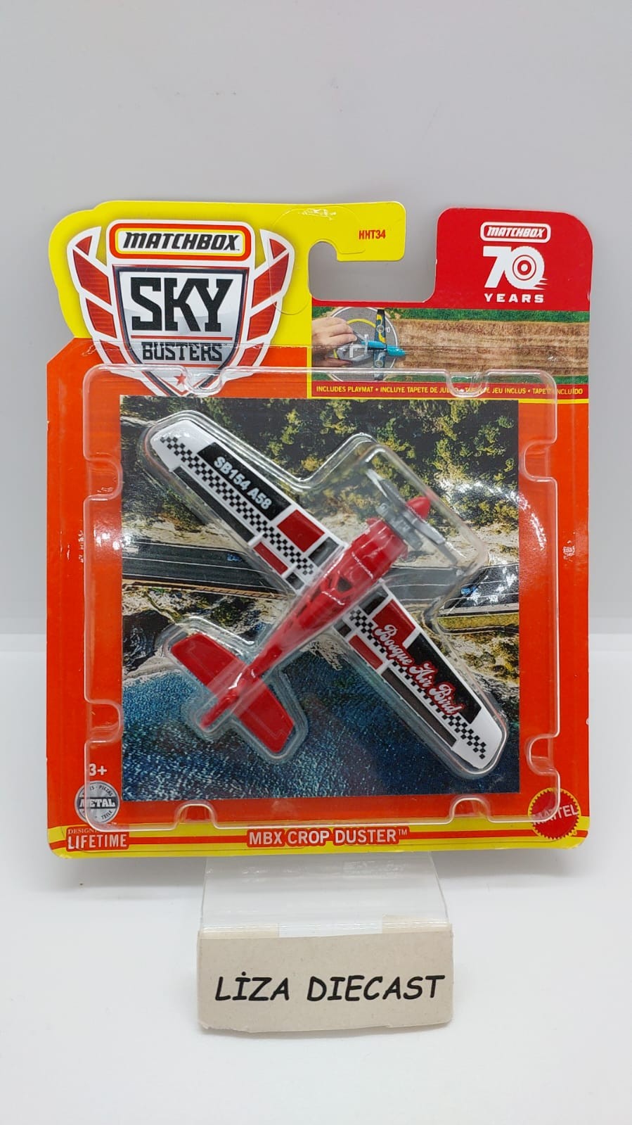 Matchbox Sky Buster 70 Years Mbx Crop Duster -HHT34