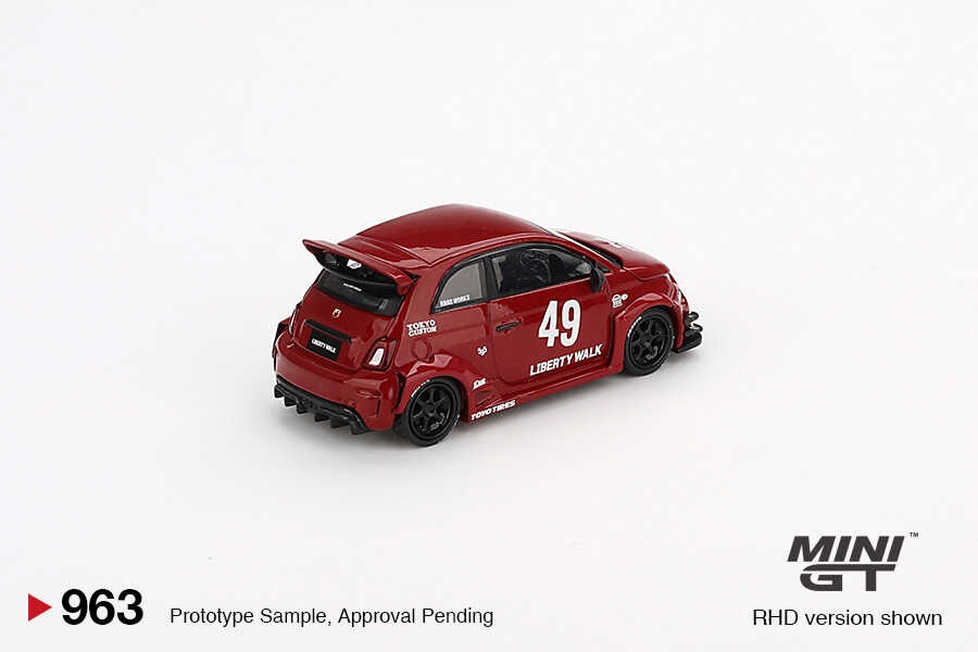Mini GT LB-WORKS x Abas Works ABARTH 595 Red -MGT00963-L