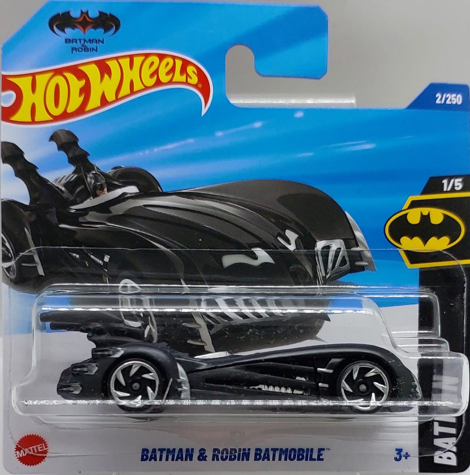 Hot Wheels BATMAN Batman & Robin Batmobile -HYW60